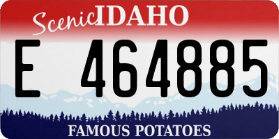 ID license plate E464885