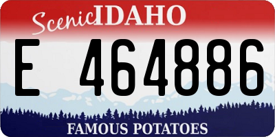ID license plate E464886
