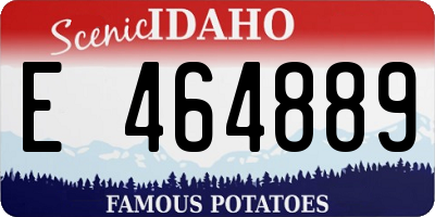 ID license plate E464889