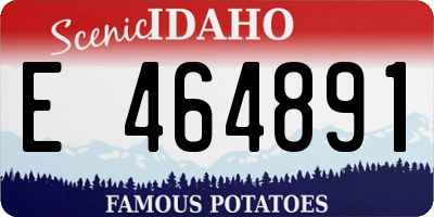 ID license plate E464891