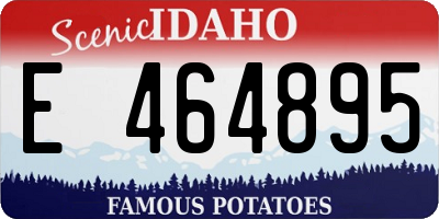 ID license plate E464895