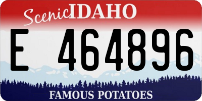 ID license plate E464896