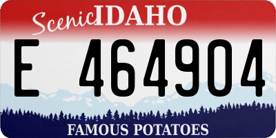 ID license plate E464904