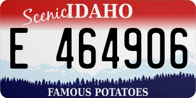 ID license plate E464906