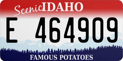 ID license plate E464909