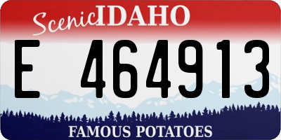 ID license plate E464913