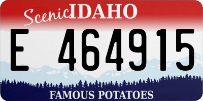 ID license plate E464915