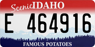 ID license plate E464916