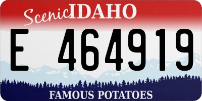 ID license plate E464919