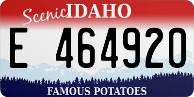 ID license plate E464920