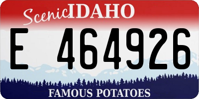 ID license plate E464926