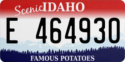ID license plate E464930