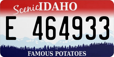 ID license plate E464933