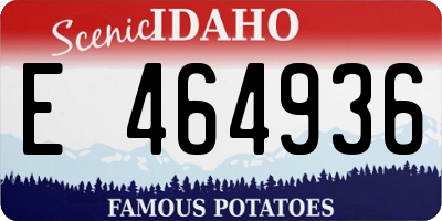 ID license plate E464936