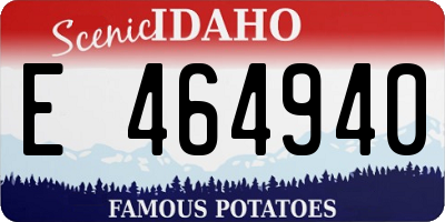 ID license plate E464940