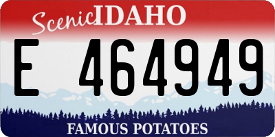 ID license plate E464949