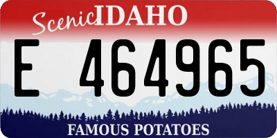 ID license plate E464965