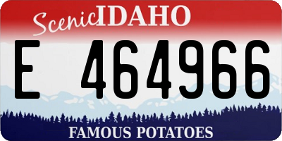 ID license plate E464966