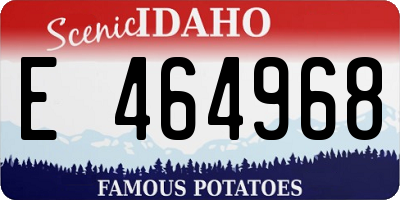 ID license plate E464968