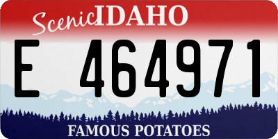 ID license plate E464971