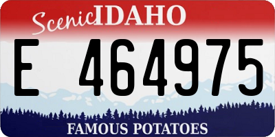 ID license plate E464975