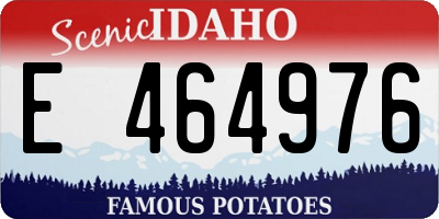 ID license plate E464976