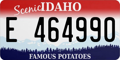 ID license plate E464990