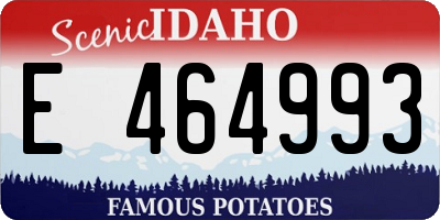 ID license plate E464993
