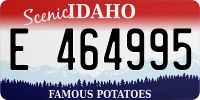 ID license plate E464995