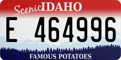 ID license plate E464996