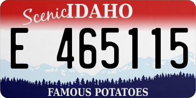 ID license plate E465115