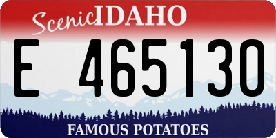ID license plate E465130
