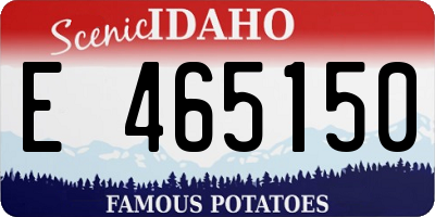 ID license plate E465150