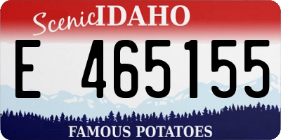 ID license plate E465155