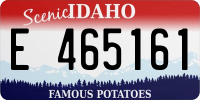 ID license plate E465161