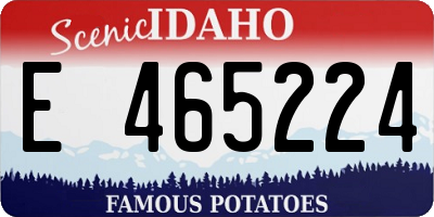 ID license plate E465224