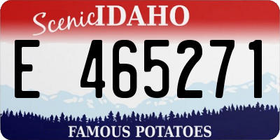 ID license plate E465271