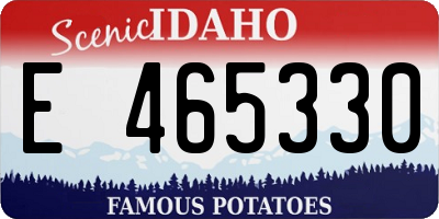ID license plate E465330