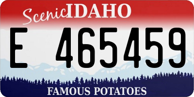 ID license plate E465459