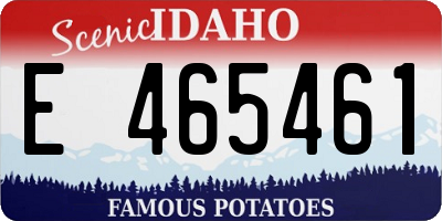 ID license plate E465461