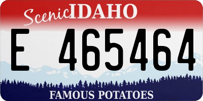 ID license plate E465464