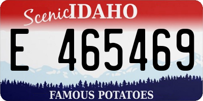 ID license plate E465469