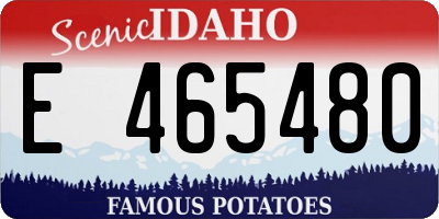 ID license plate E465480