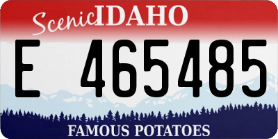 ID license plate E465485