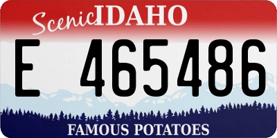 ID license plate E465486