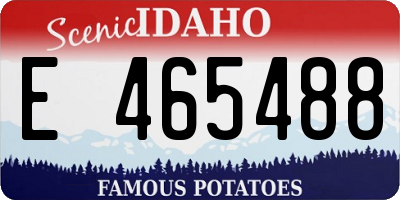 ID license plate E465488