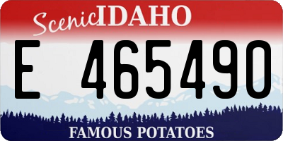 ID license plate E465490