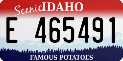 ID license plate E465491