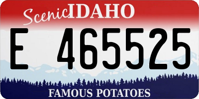ID license plate E465525