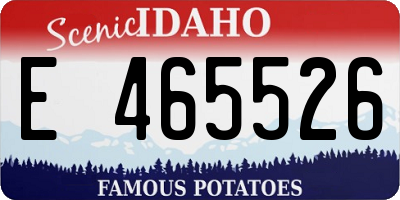ID license plate E465526